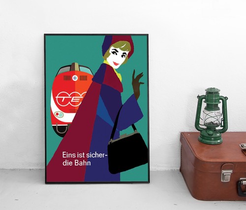 Poster tee bundesbahn deutsche - poster,