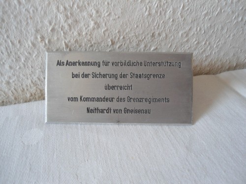 Alu schild vom ehrengeschenk - alu,