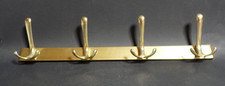 Garderobe Messing 4 Haken 50er 60er Jahre 55 cm breit