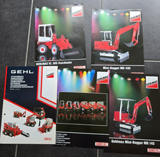 GEHLMAX Knicklader Bagger Traktor Schlepper Prospekt Sammlung Konvolut