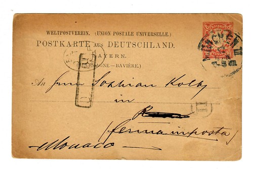 Ganzsache münchen 1880 nach - münchen,