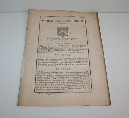 Hozier genealogie hodeneau - -,