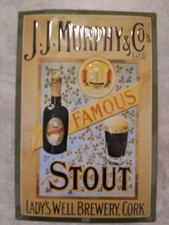J.J. Murphy & Co`s  Famous Stout -- Blechschild / Bar Reklame -- Irland/Germany