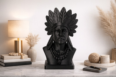 Indianer büste mit - indianer-büste,