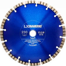 LXDIAMOND Diamant-Trennscheibe 230mm x 30,0mm Stahl-Beton Stein-Säge Waschbeton