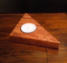 Teelichthalter Kerzenhalter Holz Cumaru Handwerkskunst rustikal Deko Geschenk