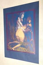 Ernst Fuchs (1930-2015) signierte Lithographie "Der Tod und das Mädchen"