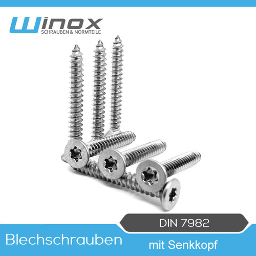 Blechschrauben din 7982 - din,