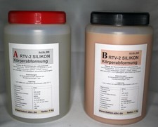 Silikon MB15, RTV-2, Körperabformung Sh15 °Abformmasse 2kg, Body Double (28€/kg)