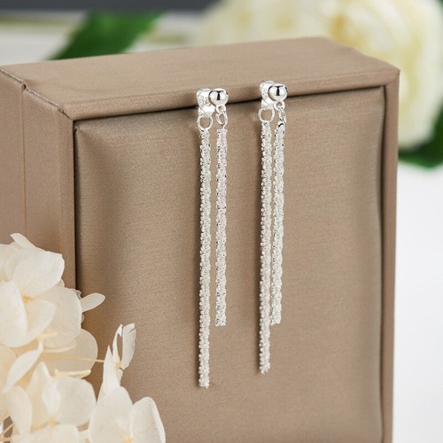 Ohrstecker lange kette design - lange,