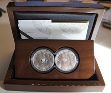 2 oz Silbermünzen-Satz - Big Five I. - Löwe - Doppel-Kapsel - 2019