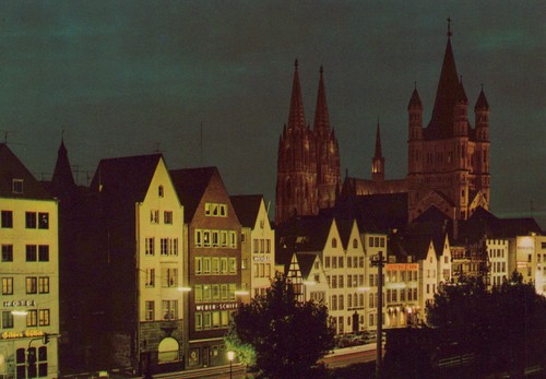 Ansichtskarte köln rhein - köln, am