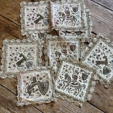 Brokatdeckchen Vintage