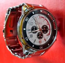 Quarz Uhr Edelstahl silber Herren Unisex Chronograph Sport Damenuhr NEU