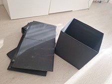 8 Stück Ikea  Box/Fach,faltbar ,Schwarz,Stoff /karton Box ,38cm.Bx33cm.Lx33cm.H