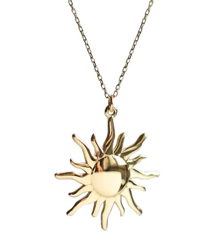 Damen halskette sonne gold - damen,