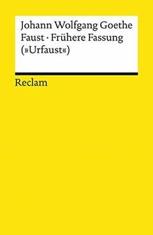 Faust frühere fassung - frühere,