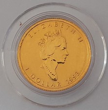 Kanada 1 Dollar 1993 - 1/20 oz Gold 9999 - Maple Leaf