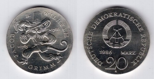 Ddr mark 1986 gebrüder - 1986,