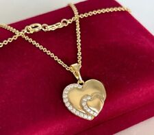 Edel Doppelherz Halskette Herz