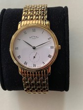 Rotary Armbanduhr vergoldet