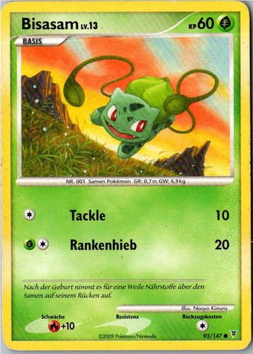 Pokemon bisasam 147 - bisasam, 93/147