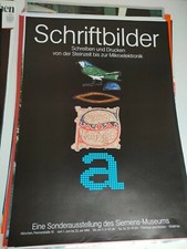 Plakat Schriftbilder 1989 Siemens-Museum DIN A1 Original TOP!