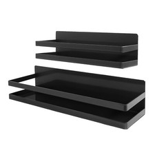 2er Magnetregal Gewürzregal Magnet Hängeregal Magnetisch Kühlschrank Regal Eisen
