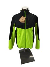Inbike Herren Fahrradjacke Winddichte Jacke Schwarz Neongelb reflektion Gr. M