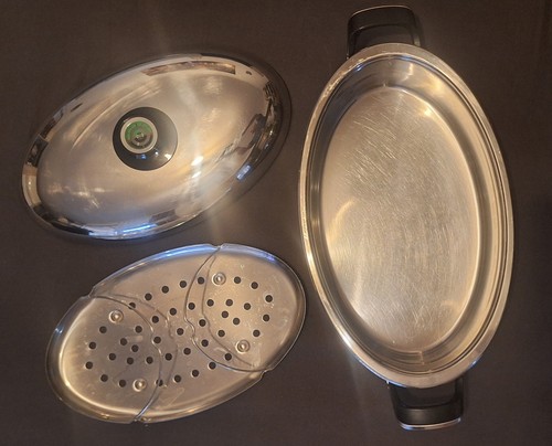 Ovaler edelstahl bräter set - ovaler,