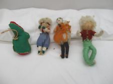 4 x handgemachte Puppen – Gehäkelt „hase & Mädchen“ ~ 1970/80 Jahre