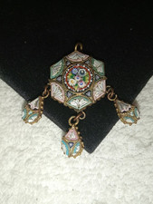 Antiker Millefiori Anhänger gratis Kette (F)