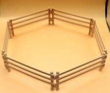 Zaun Weidezaun 6-teilig ★ für Schleich Bullyland etc ★ Reiterhof Pferde Turnier