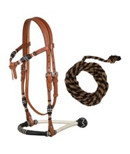 Bosal set in cuoio con mecate