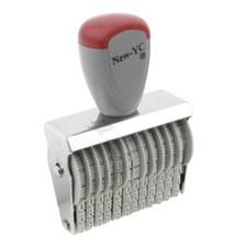 12 Band 5mm x 3mm Gummi 0-9