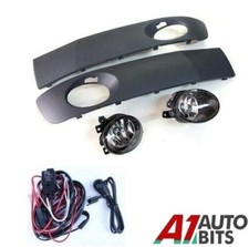 Für VW T5 2009 + Facelift Nebelscheinwerfer Lampen & Gitter+Verkabelung Set