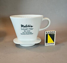 alter Melitta Nr. 102 Kaffee Schnell Filter Kaffeefilter Deutsches Reich Patent