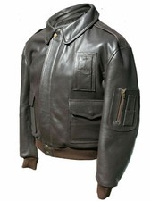Herren Echtleder Bomber Biker