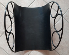 Kaminholz Korb Träger aus Metall, schwarz pulverbeschichtet