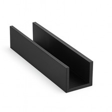 U Profil 10cm 3mm Schwarz |