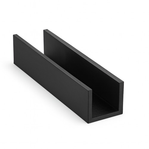 Profil 10cm 3mm schwarz - u,