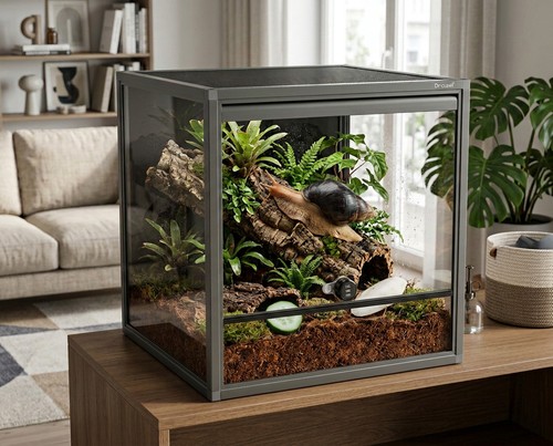 Schnecken terrarium 45x45x45 - terrarium,