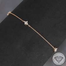 Wert 1250 € Brillant Armband (0,19 carat) 585 14 Karat Rose Gold xxyy