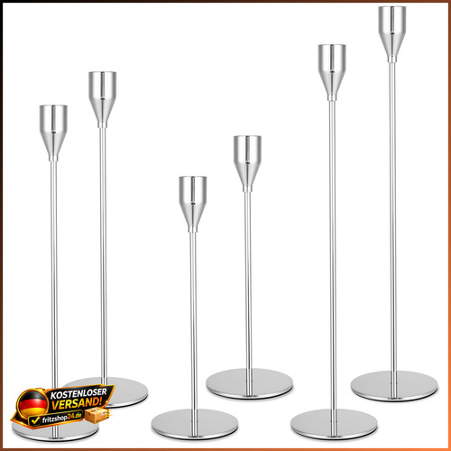 Kerzenständer metall teilig - metall, 6-teilig