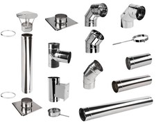 Edelstahlschornstein Bogen