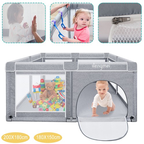 Grau baby laufstall - grau,
