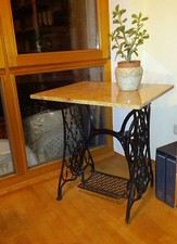 Tischplatte aus Naturstein  f. ALTES SINGER NÄHMASCHINENGESTELL /NÄHMASCHINE NEU