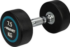 Kurzhantel Schwarz 7,5kg Fitnesstraining Krafttraining Stahl - Avento Dumbbell