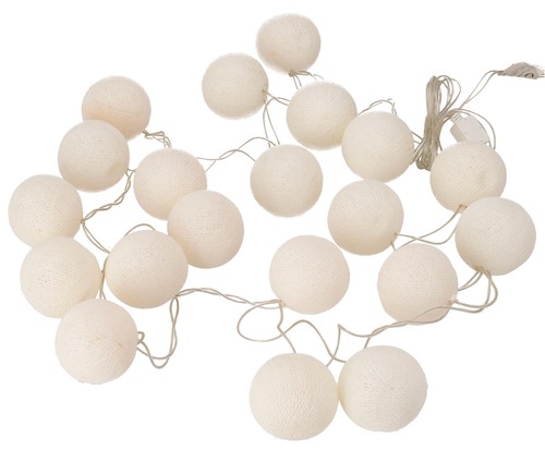 Stoff ball lichterkette - stoff, lichterkette,