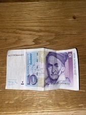 10 DM D-Mark Deutsche Mark Schein von 1991 Serie AZ